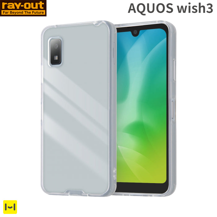 [AQUOS wish3専用]ray-out レイ・アウト ハイブリッドケース(クリア)