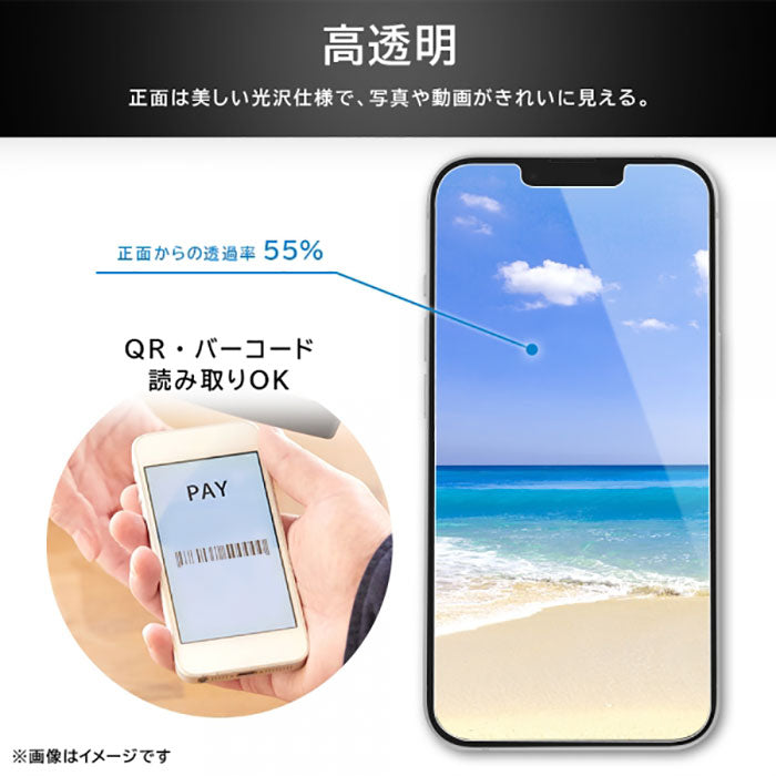 [AQUOS wish3/wish2/wish専用]ray-out レイ・アウト 画面保護ガラスフィルム 防埃 10H(覗き見180°防止)