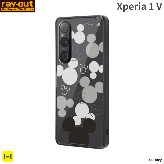 [Xperia 1 V専用]ray-out レイ・アウト ディズニー ハイブリッドケース(ミッキーマウス)