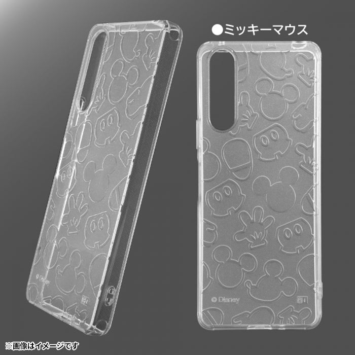 [Xperia 10 V専用]]ray-out レイ・アウト ディズニー TPUソフトケース(キラキラ/ミッキー)
