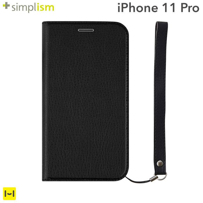 [iPhone11Pro iPhoneケース]simplism[FlipNoteSmart]耐衝撃フリップノート iPhoneケーススマートON/OFF(シュリンクブラック)｜スマホケース・スマホカバー・iPhoneケース通販のHamee