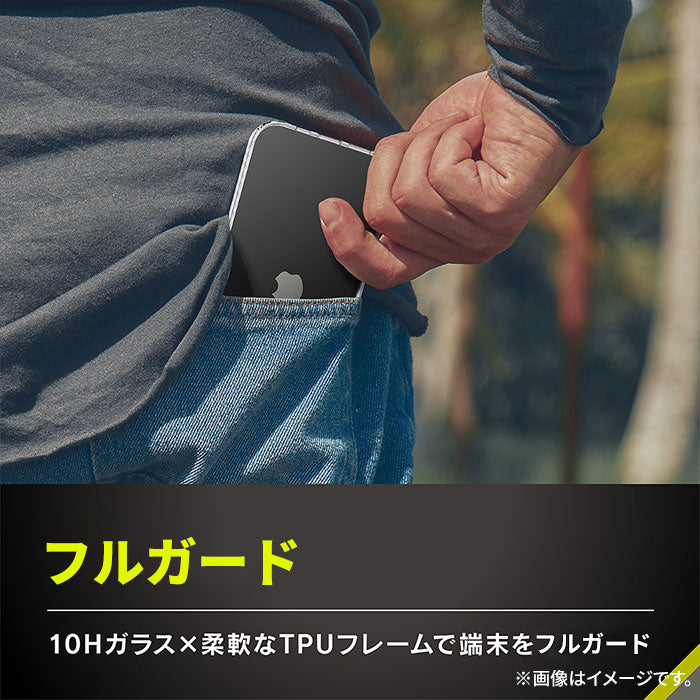 iPhone 14/13専用]Simplism シンプリズム [GLASSICA]背面ガラスケース
