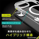 [iPhone 15専用]Simplism シンプリズム [Turtle]MagSafe対応 ハイブリッドケース(クリア/ホワイト)