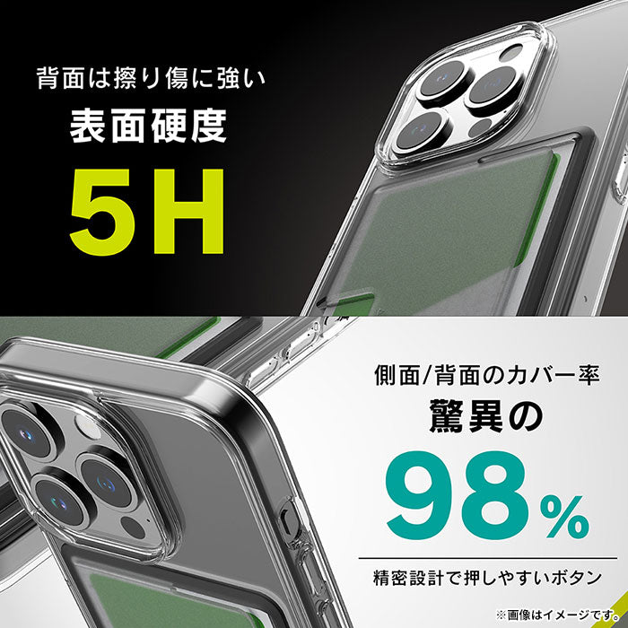 iPhone 15 Pro専用]Simplism シンプリズム [Turtle Pocket]背面カード