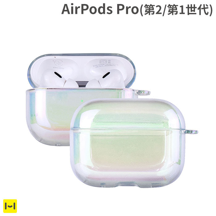 [AirPods Pro(第2/第1世代)専用]EYLE AirPods Proケース TILE AURORA OVAL(クリスタル)