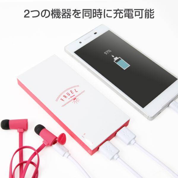 FRUELフルーエルモバイル充電器6000mAh｜スマホケース・スマホカバー・iPhoneケース通販のHamee