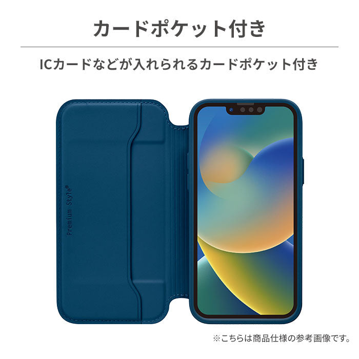 ★iPhone 14 Pro フリップケース カードホルダー付き ネイビー Amazon.co.jp: ZNX＼ZENIX iPhone14 pro 用 ケース 手帳型
