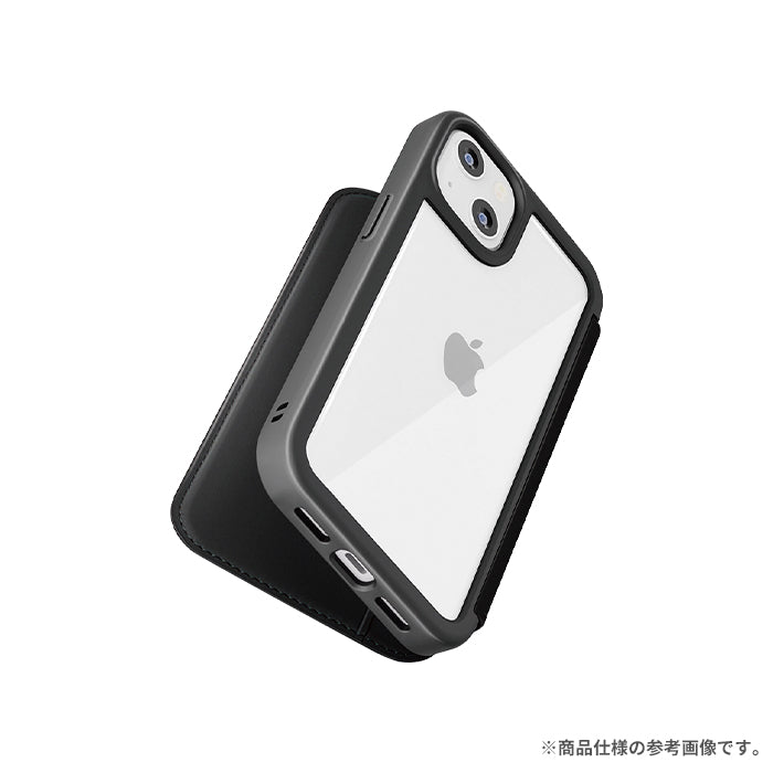 iPhone 15/15 Pro専用]Premium Style ガラスフリップケース