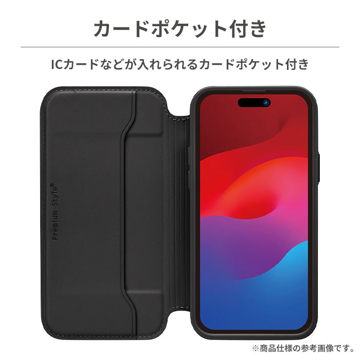 [iPhone 15/15 Pro専用]Premium Style ガラスフリップケース｜スマホケース・スマホカバー・iPhoneケース通販のHamee