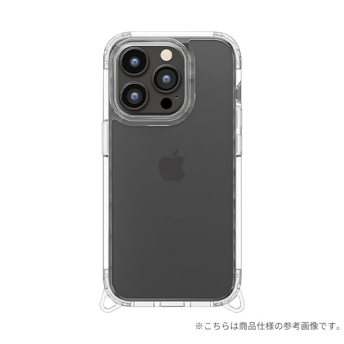 [iPhone 15 Pro専用]Premium Style カスタマイズストラップホール クリアタフケース