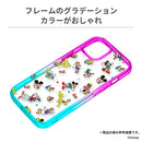 [iPhone 15/14専用]Premium Style ディズニー グラデーションクリアハイブリッドケース