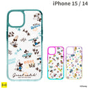 [iPhone 15/14専用]Premium Style ディズニー グラデーションクリアハイブリッドケース
