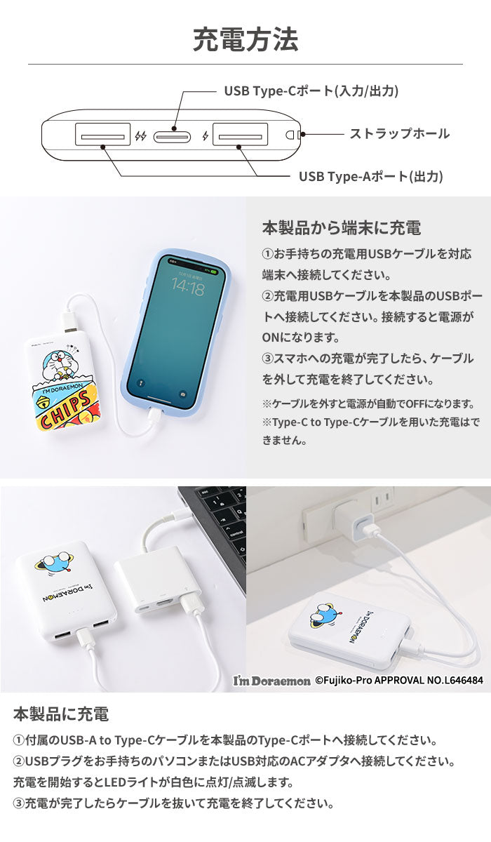 アイムドラえもん モバイル充電器5000mAh