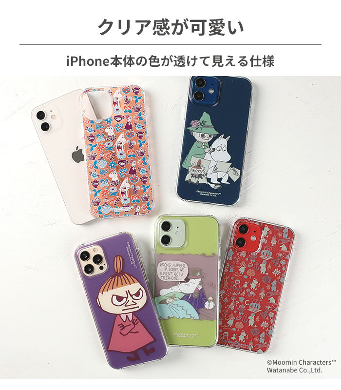 iPhone 12/12 Pro専用]ムーミン クリア iPhoneケース