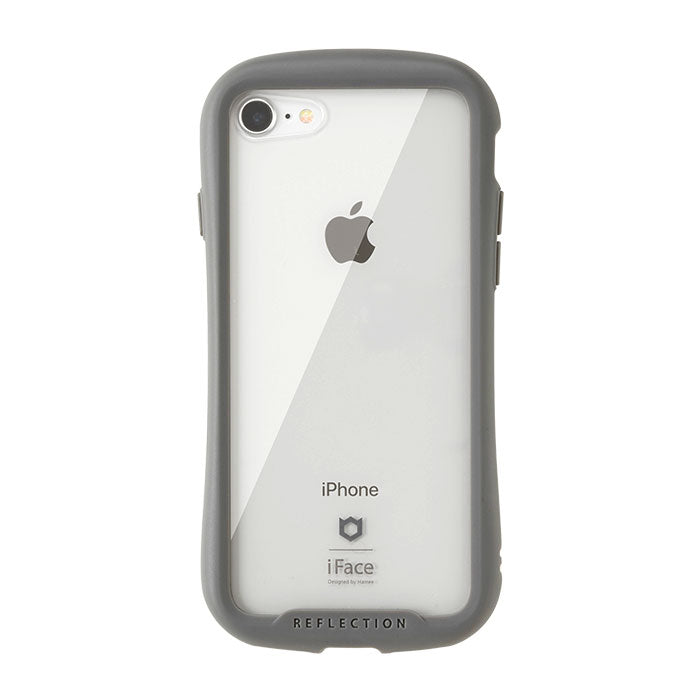 iFace Reflection 強化ガラス 透明 iphone クリアケース iphone se ケース iphone8 グレー