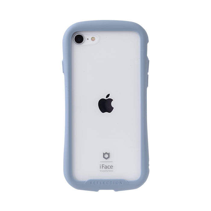 iFace Reflection 強化ガラス 透明 iphone クリアケース iphone se ケース iphone8 ペールブルー