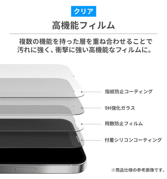 [iPhone 15/15 Pro/15 Plus/15 Pro Max/14/14 Pro/14 Plus/14 Pro Max/13 mini/13/13 Pro/13 Pro Max専用]PATCHWORKS ITG Pro Plus 画面保護ガラスフィルム