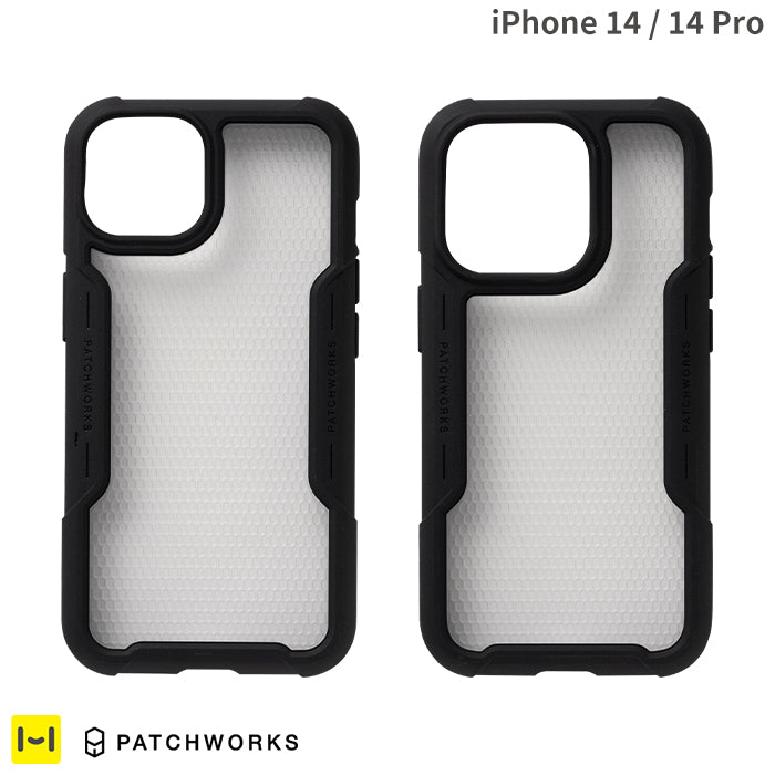 iPhone 14/14 Pro専用]PATCHWORKS SOLID ケース(ブラック)