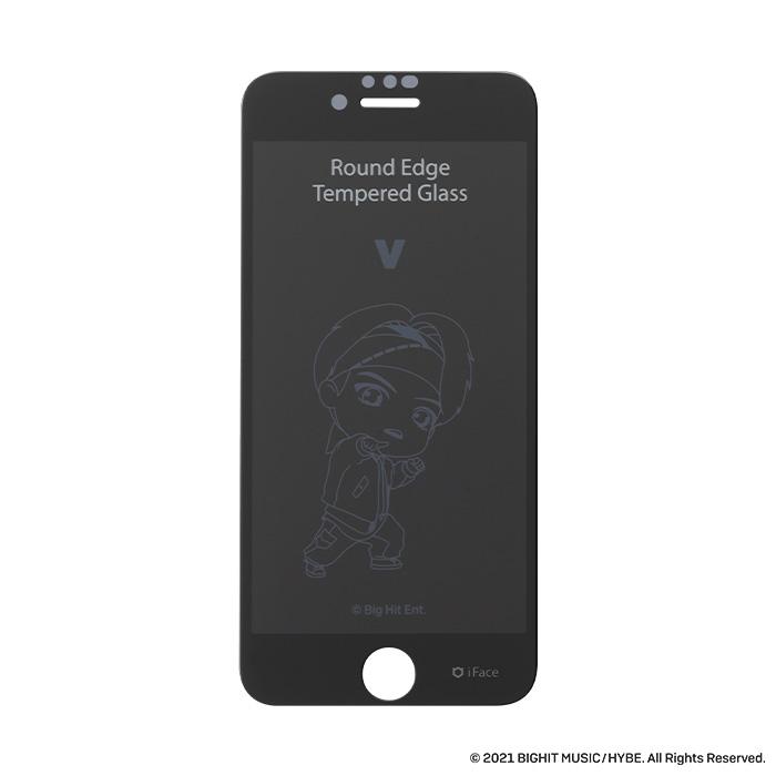 【正規通販】TinyTAN iFace Round Edge Tempered Glass Screen Protector ラウンドエッジ強化ガラス 画面保護シート【iPhone 12/12 mini/12 Pro/11/XR/8/7/SE(第2/第3世代)/6s/6専用】｜スマホケース・スマホカバー・iPhoneケース通販のHamee