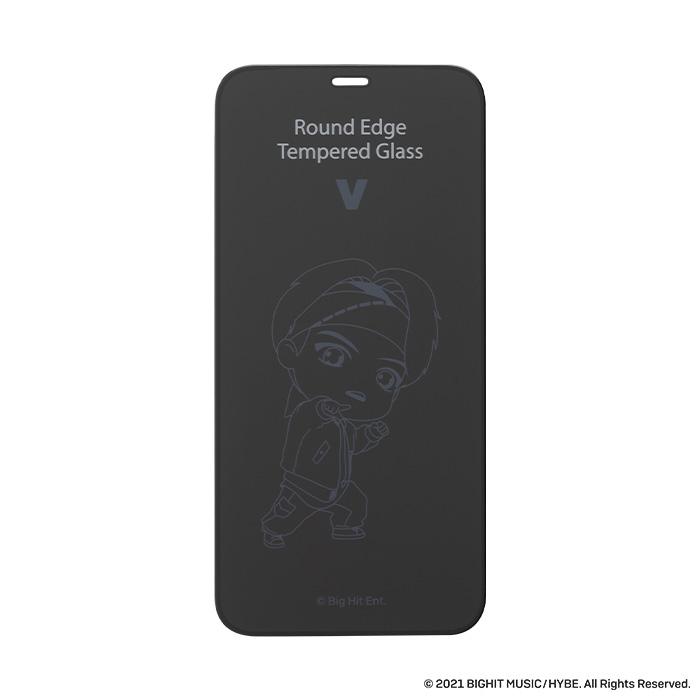 【正規通販】TinyTAN iFace Round Edge Tempered Glass Screen Protector ラウンドエッジ強化ガラス 画面保護シート【iPhone 12/12 mini/12 Pro/11/XR/8/7/SE(第2/第3世代)/6s/6専用】｜スマホケース・スマホカバー・iPhoneケース通販のHamee