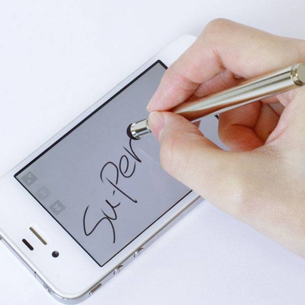 [iPhone/iPad/iPodtouch対応]Su-Penminiスタイラスペンキャップ付きメッキバージョン【アイフォン・タッチペン】｜スマホケース・スマホカバー・iPhoneケース通販のHamee