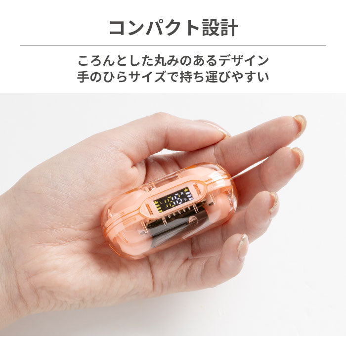 VERTEX Bluetooth5.3対応 完全ワイヤレスイヤホン CLEAR