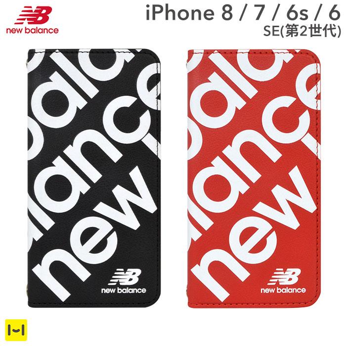 [iPhone8/7/6s/6/SE(第2世代)専用]NewBalance/ニューバランススリム手帳型 iPhoneケーススタンプロゴ｜スマホケース・スマホカバー・iPhoneケース通販のHamee