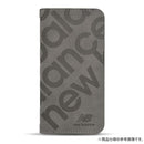 [iPhone 15/15 Pro/15 Pro Max/14/13専用]New Balance/ニューバランス スエード手帳型ケース スタンプロゴ
