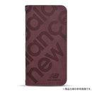 [iPhone 15/15 Pro/15 Pro Max/14/13専用]New Balance/ニューバランス スエード手帳型ケース スタンプロゴ