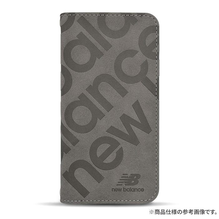 [iPhone 15/15 Pro/15 Pro Max/14/13専用]New Balance/ニューバランス スエード手帳型ケース スタンプロゴ