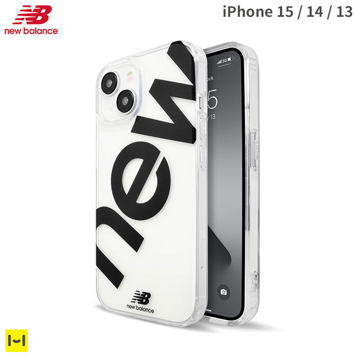 [iPhone 15/14/13専用]New Balance/ニューバランス クリアケース(new/ブラック)