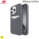 [iPhone 15 Pro専用]New Balance/ニューバランス カード収納付きケース(モノグラム/ブルーグレー)