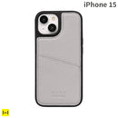 [iPhone 15専用]nano universe ナノユニバース カードポケット付レザーケース