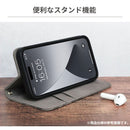 [iPhone 15/15 Pro/15 Pro Max/14/13専用]New Balance/ニューバランス スエード手帳型ケース スタンプロゴ