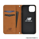 [iPhone 15/15 Pro/15 Pro Max/14/13専用]New Balance/ニューバランス スエード手帳型ケース スタンプロゴ