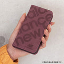 [iPhone 15/15 Pro/15 Pro Max/14/13専用]New Balance/ニューバランス スエード手帳型ケース スタンプロゴ