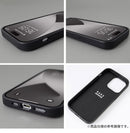 [iPhone 15 Pro専用]nano universe ナノユニバース カードポケット付レザーケース(グレー)