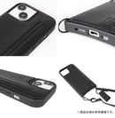 [iPhone 15 Pro専用]nano universe ナノユニバース ジップポケット付きケース(ブラック)