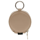 Melia ラウンド型 PUレザー マルチポーチ