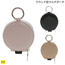 Melia ラウンド型 PUレザー マルチポーチ