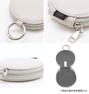 Melia ラウンド型 PUレザー マルチポーチ