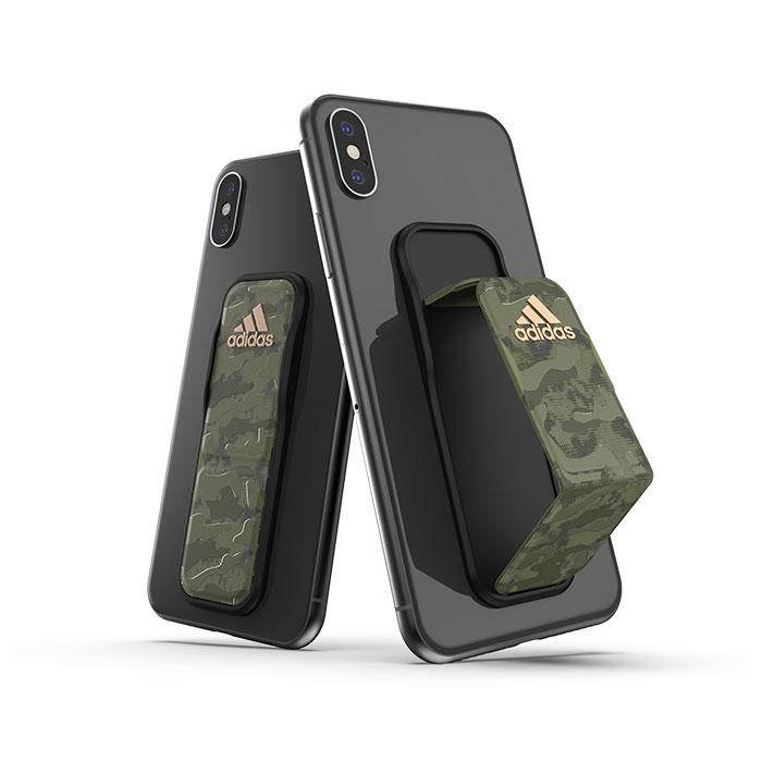 [各種スマートフォン対応]adidas Performance UNIVERSAL GRIP BAND(CAMO/Tech olive) ス｜スマホケース・スマホカバー・iPhoneケース通販のHamee