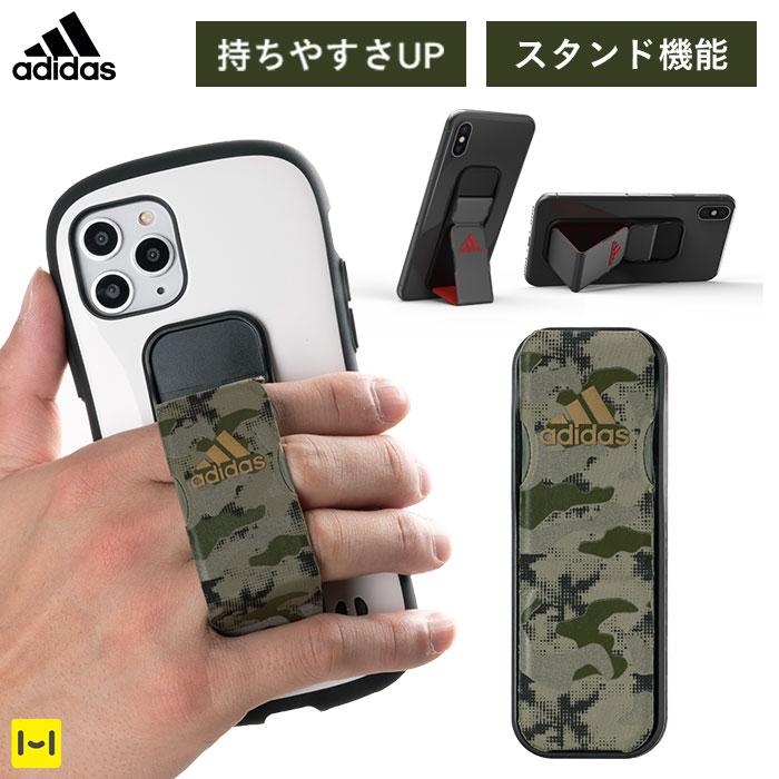 [各種スマートフォン対応]adidas Performance UNIVERSAL GRIP BAND(CAMO/Tech olive) ス｜スマホケース・スマホカバー・iPhoneケース通販のHamee