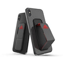 [各種スマートフォン対応]adidas Performance UNIVERSAL GRIP BAND(Black/Red) スマホリング ｜スマホケース・スマホカバー・iPhoneケース通販のHamee