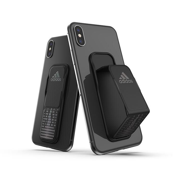 [各種スマートフォン対応]adidas Performance UNIVERSAL GRIP BAND(Black/Holographic)｜スマホケース・スマホカバー・iPhoneケース通販のHamee
