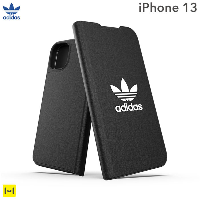 [iPhone 13専用]adidas アディダス Originals Booklet Case BASIC(Black/White)