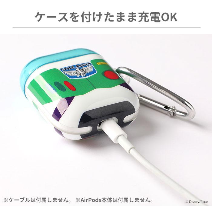 Apple iPod 8GB グリーン ディズニーケース付き AirPods専用]ディズニー/ピクサーキャラクター/カラビナ付きTPUケース