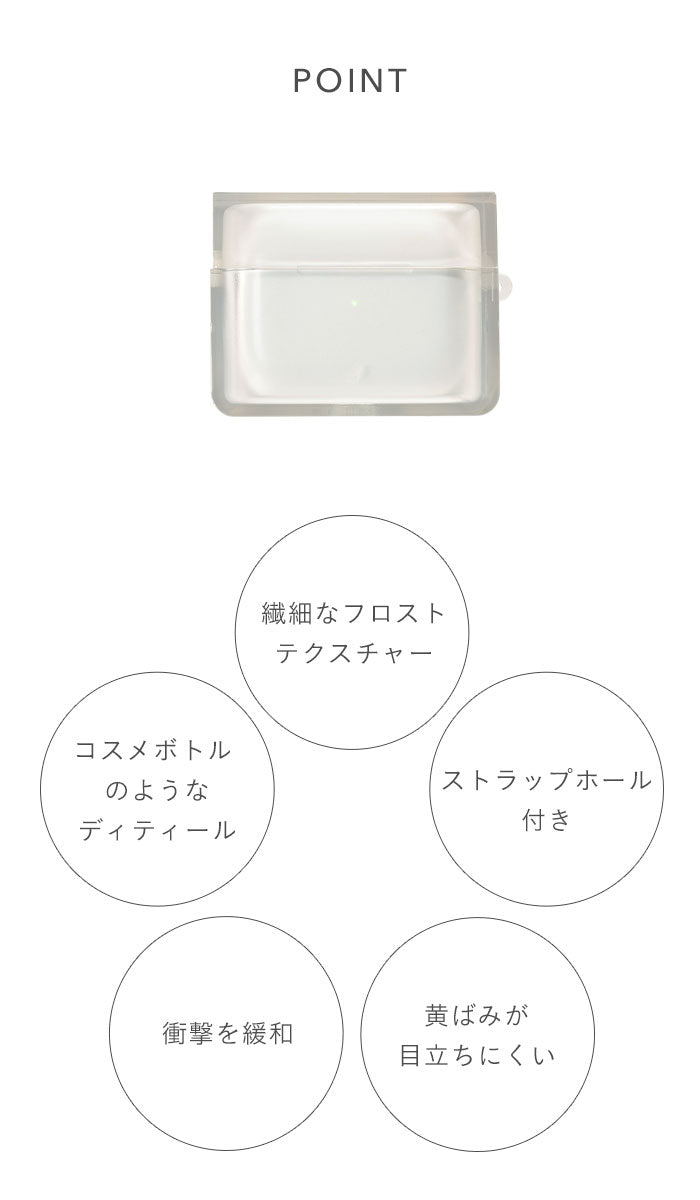 [AirPods Pro(第2/1世代)/AirPods(第3世代)専用]salisty(サリスティ)クリアソフトケース