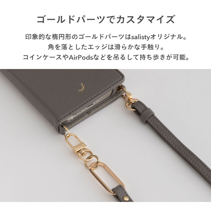 salisty noble レザーショルダーストラップ（salistyを斜め掛け
