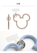 【各種スマートフォン対応】ディズニーキャラクター シリコンハンドストラップ(ミッキーアイコン)